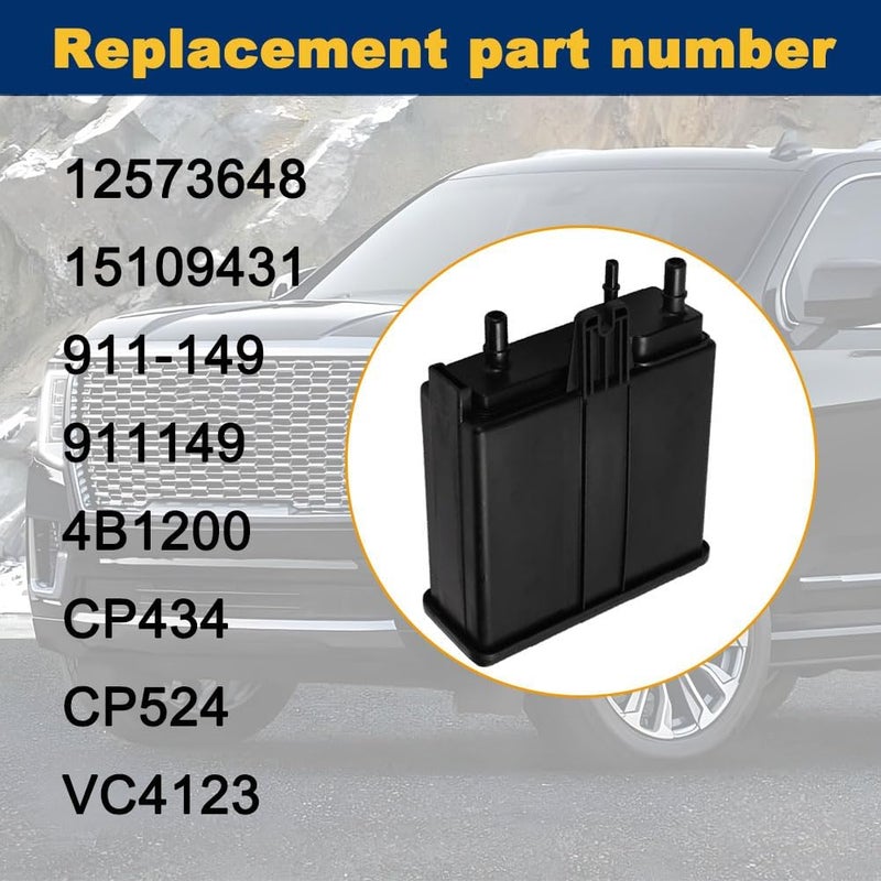 HUGALL Fuel Evap Charcoal Vapor Canister 15109431 Compatible with Escalade Chevy Tahoe Yukon 04 05 06 07 08 09 10 11 12 13 14 15 16 2004 2005 2006 2007 2008 2009 2010 2011 2012 2013 2014 2015 2016 - Image 3